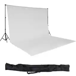 Netto Marken-Discount tectake Fotohintergrund-Set, 6 x 3 m, mit 2 Teleskopständern aus Aluminium, inklusive Tragetasche Angebot