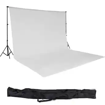 Netto Marken-Discount tectake Fotohintergrund-Set, 6 x 3 m, mit 2 Teleskopständern aus Aluminium, inklusive Tragetasche Angebot