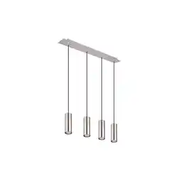 Netto Marken-Discount Hängeleuchte, rechteckig, 4 Hänger, nickel matt, H 150 cm Angebot