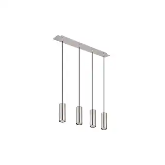 Netto Marken-Discount Hängeleuchte, rechteckig, 4 Hänger, nickel matt, H 150 cm Angebot