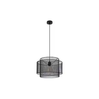 Netto Marken-Discount Hängeleuchte, Metallgeflecht, rund, schwarz, H 120 cm Angebot