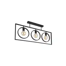Netto Marken-Discount Deckenleuchte, schwarz, Metall-Gestell, L 92 cm Angebot