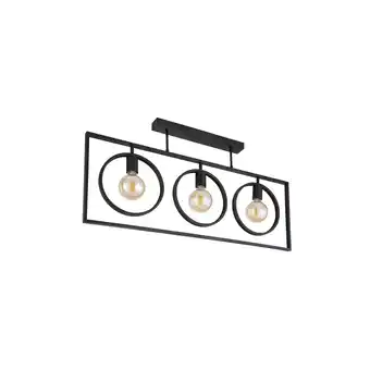 Netto Marken-Discount Deckenleuchte, schwarz, Metall-Gestell, L 92 cm Angebot
