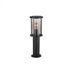 Netto Marken-Discount Stehleuchte Gartenlampe, Edelstahl, schwarz, IP54, H 45 cm Angebot