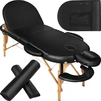 Netto Marken-Discount tectake 3 Zonen Massageliege-Set, Breite 70 cm, Polsterung 5 cm, mit Holzgestell, 230 x 104 x 85 cm Angebot