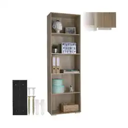 Netto Marken-Discount tectake Bücherregal, MDF, bodenschonende Kunststofffüße, 60 x 30 x 190 cm Angebot