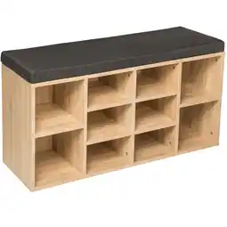 Netto Marken-Discount tectake Schuhschrank, für 10 Paar Schuhe, 2 verstellbare Zwischenböden, 103,5 x 48 x 30 cm Angebot