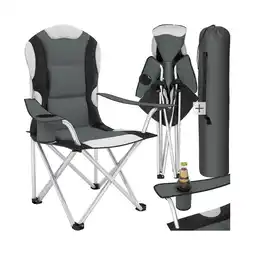 Netto Marken-Discount tectake Campingstuhl, faltbar, gepolstert, geringes Gewicht, 60 x 88 x 110 cm Angebot