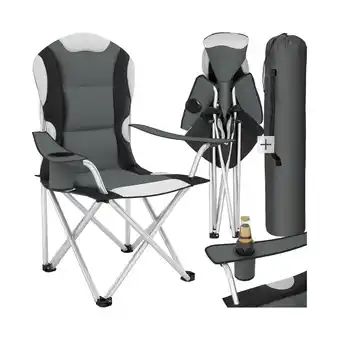 Netto Marken-Discount tectake Campingstuhl, faltbar, gepolstert, geringes Gewicht, 60 x 88 x 110 cm Angebot
