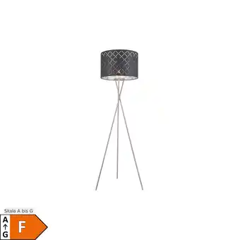 Netto Marken-Discount LED, Stehlampe, grau, Textilschirm, Schalter, H 160 cm Angebot