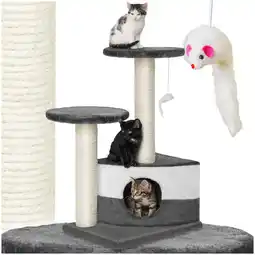 Netto Marken-Discount tectake Kratzbaum, 71 cm, mit Katzenhaus, inklusive Spielmaus Angebot