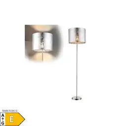 Netto Marken-Discount LED Stehleuchte, Textil, silber-metallic, Nickel-matt, H 160 cm Angebot