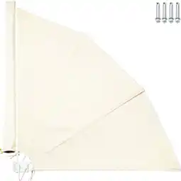 Netto Marken-Discount tectake Balkonfächer, Stahl und Polyester, mit Wandhalterung, 140 x 7,5 x 140 cm Angebot