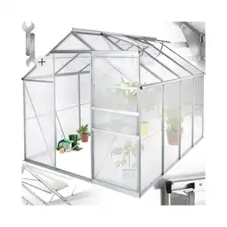Netto Marken-Discount tectake Gewächshaus, 7,7 m³, UV-beständig und wärmedämmend, 185 x 250 x 195 cm Angebot