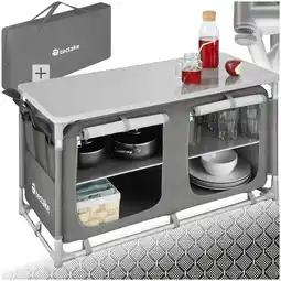 Netto Marken-Discount tectake Campingschrank Komfort mit 4 Fächern, faltbar, Stauraum mit 4 Fächern, 97 x 47,5 x 56,5 cm Angebot