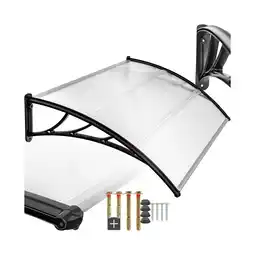 Netto Marken-Discount tectake Vordach, in Bogenform, transparent und UV-beständig, 120 x 93 cm Angebot