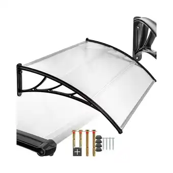 Netto Marken-Discount tectake Vordach, in Bogenform, transparent und UV-beständig, 120 x 93 cm Angebot