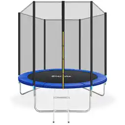 Netto Marken-Discount tectake Trampolin, Ø 244 cm,  GS zertifiziert, Randabdeckung, inklusive Einstiegsleiter Angebot