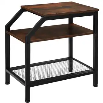 Netto Marken-Discount tectake Beistelltisch, Industrial Style, mit 2 Ablagen und Gitterablage, 36,5 x 58,5 x 59,5 cm Angebot