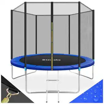 Netto Marken-Discount tectake Trampolin, Ø 305 cm,  GS zertifiziert, Randabdeckung, inklusive Einstiegsleiter Angebot
