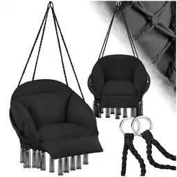 Netto Marken-Discount tectake Hängesessel, mit dickem Sitzkissen, mit Zierquasten, 80 x 81 x 139 cm Angebot