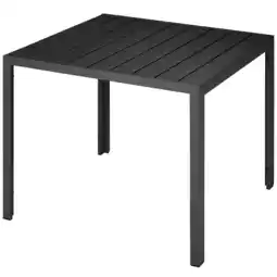 Netto Marken-Discount tectake Gartentisch, aus Aluminium und Kunststoff, wetterfest und UV-beständig, 90 x 90 x 74,5 cm Angebot