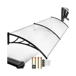 Netto Marken-Discount tectake Vordach, in Bogenform, transparent und UV-beständig, 200 x 93 cm Angebot