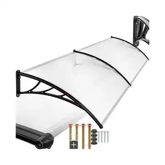 Netto Marken-Discount tectake Vordach, in Bogenform, transparent und UV-beständig, 200 x 93 cm Angebot