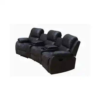 Netto Marken-Discount Happy Home Home-Cinema 3-Sitzer Polstergarnitur HSS07-SCH Angebot