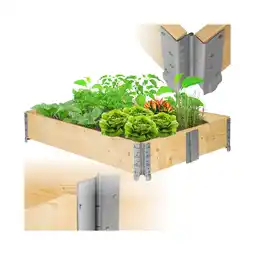 Netto Marken-Discount tectake Hochbeet, aus Holz, vielseitig nutzbar, 120 x 80 x 19 cm Angebot
