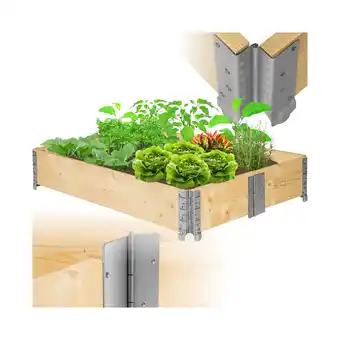 Netto Marken-Discount tectake Hochbeet, aus Holz, vielseitig nutzbar, 120 x 80 x 19 cm Angebot