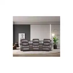 Netto Marken-Discount Happy Home Home-Cinema 3-Sitzer Polstergarnitur HSS07-BRN Angebot