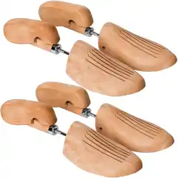 Netto Marken-Discount tectake 2 Paar Schuhspanner, aus Lotusholz, Verhinderung von Gehfalten, gute Luftzirkulation Angebot