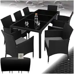 Netto Marken-Discount tectake Rattan Sitzgruppe, für 8 Personen, UV-beständig, inklusive Schutzhülle Angebot