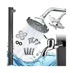 Netto Marken-Discount tectake Solardusche, 35 Liter, Regenduschkopf mit Kugelgelenk, inklusive Wasserhahn Angebot