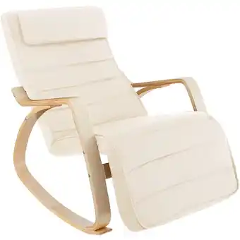 Netto Marken-Discount tectake Schaukelstuhl, mit Armlehnen, Gestell aus Birkenholz, 150 kg, 67 x 115 x 86 cm Angebot