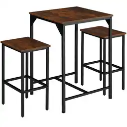 Netto Marken-Discount tectake Barset, 3-teilig, Industrial Style, mit höhenverstellbaren Kunststofffüßen Angebot