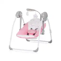 Netto Marken-Discount Chipolino Babywippe elektrisch Moonlight Musikfunktion, Fernbedienung, klappbar rosa Angebot