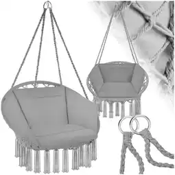 Netto Marken-Discount tectake Hängesessel, mit Sitz- und Rückenpolster, große Zierquasten, 80 x 72 x 125 cm Angebot
