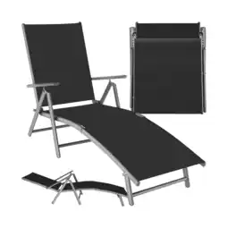 Netto Marken-Discount tectake Gartenliege, klappbar, 7-fach verstellbare Rückenlehne, 182 x 62 x 59 cm Angebot
