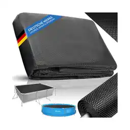 Netto Marken-Discount tectake Poolabdeckung, rechteckig und selbstschwimmend, Stärke 200 µm, 500 x 800 cm Angebot