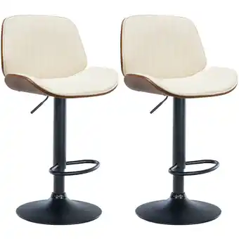 Netto Marken-Discount CLP 2er Set Barhocker Nova I Kunstleder-Bezug I Höhenverstellbarer Barstuhl Angebot