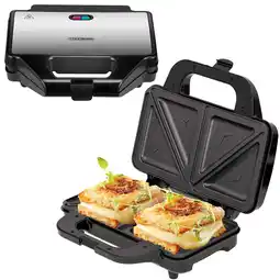 Netto Marken-Discount Steinborg XXL Sandwichmaker Edelstahl Antihafbeschichtung 1000W Angebot