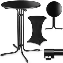 Netto Marken-Discount VESKA Stehtisch 80cm, mit Husse, schwarz Angebot