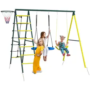 Netto Marken-Discount Outsunny Kinderschaukel Stahl, Kunststoff Angebot