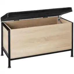 Netto Marken-Discount tectake Sitztruhe, Industrial Style, Kunstlederbezug, 81,5 x 41,5 x 50,5 cm Angebot