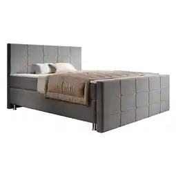 Netto Marken-Discount Boxspringbett Florenz 180x200cm versch. Farben - Grau Angebot