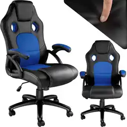 Netto Marken-Discount tectake Bürostuhl, ergonomische Form, Kunstlederbezug mit Mesh-Gewebe, Belastbarkeit 120 kg Angebot