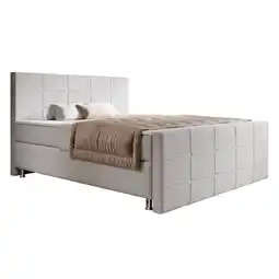 Netto Marken-Discount Boxspringbett Florenz 180x200cm versch. Farben - Silbergrau Angebot