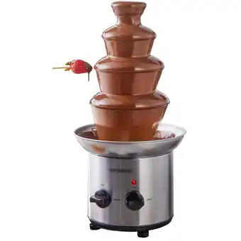 Netto Marken-Discount Steinborg Edelstahl Schokoladenbrunnen 4-Etagen 1250g Kapazität 190W Angebot